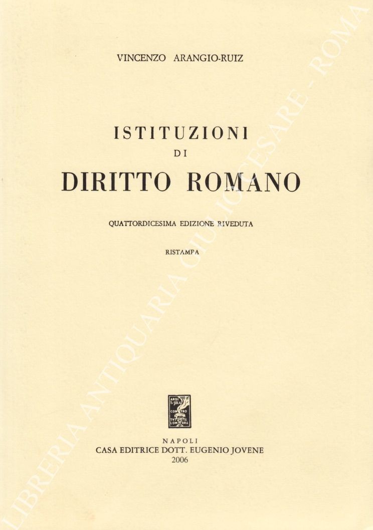 Istituzioni di diritto romano