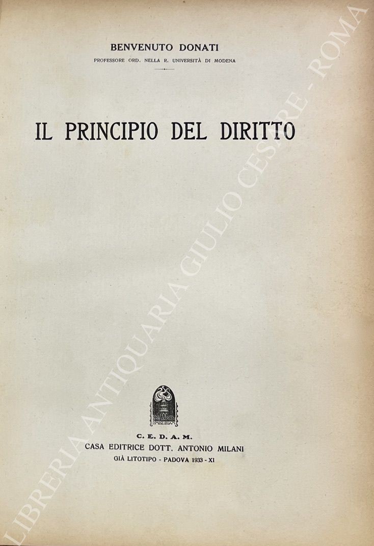 Il principio del diritto