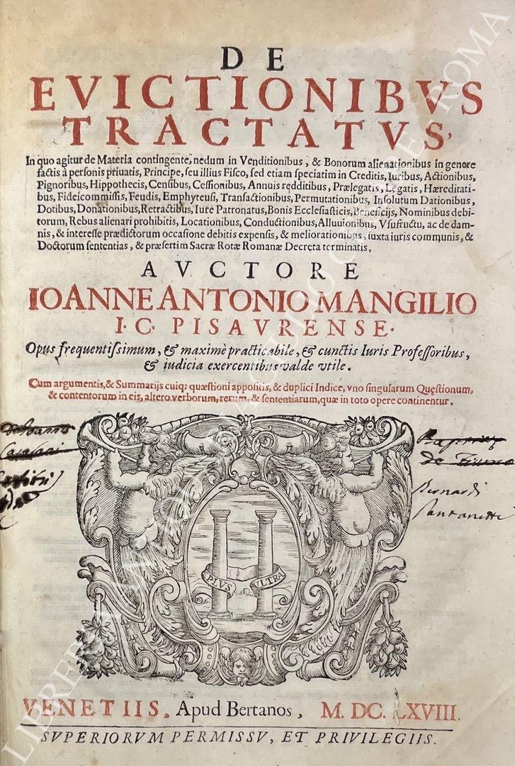 De Tractatus de evictionibus