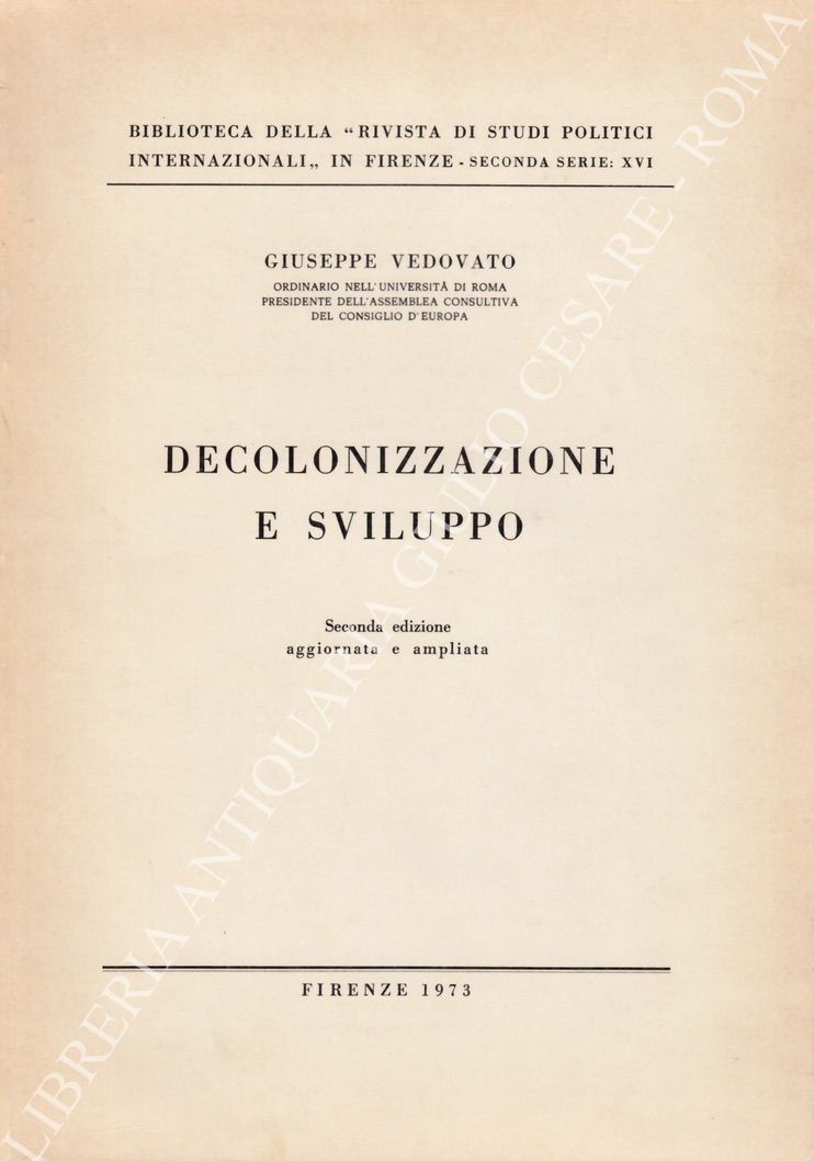 Decolonizzazione e sviluppo