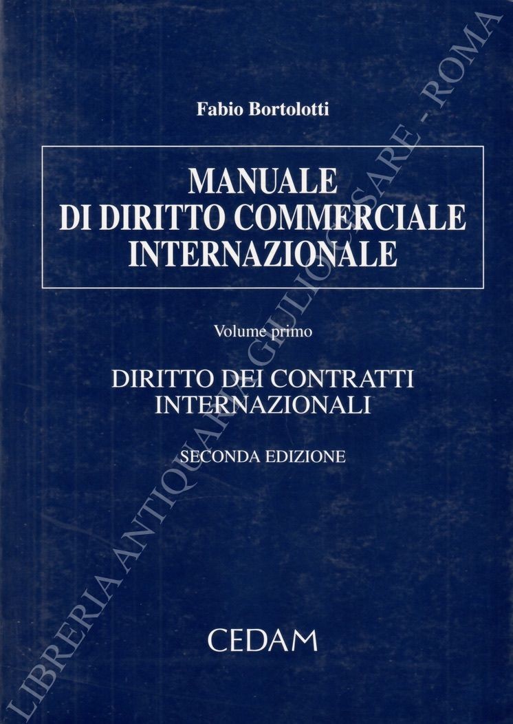 Manuale di diritto commerciale internazionale