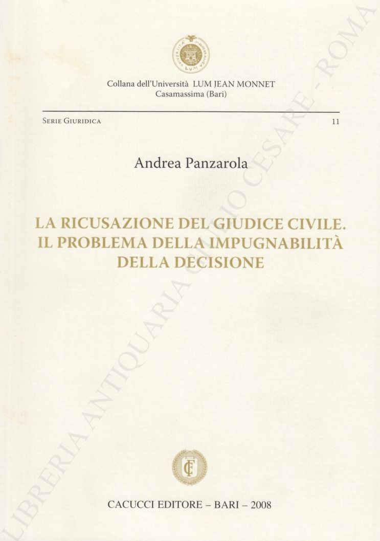 La ricusazione del giudice civile