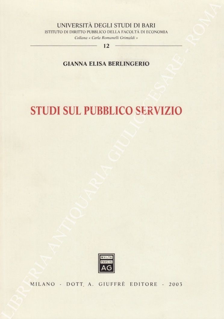 Studi sul pubblico servizio