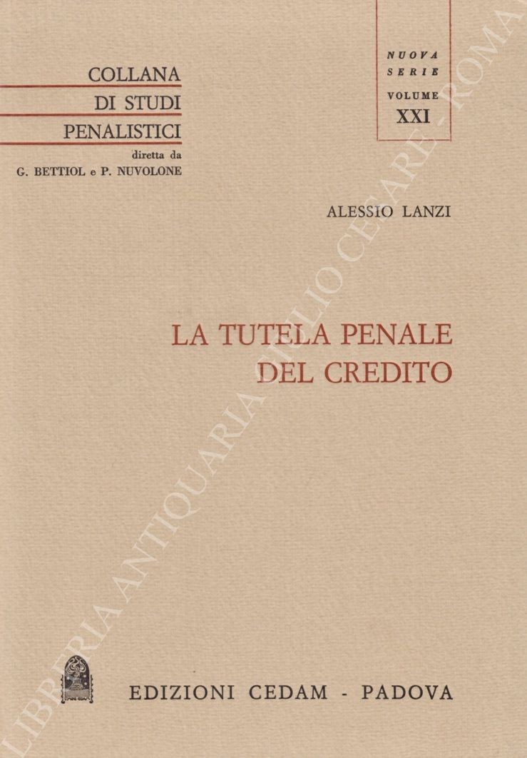 La tutela penale del credito
