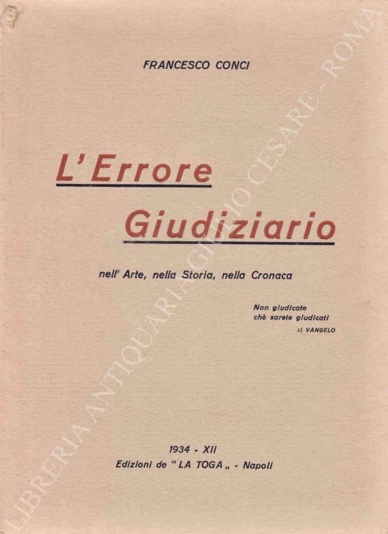 L'Errore giudiziario