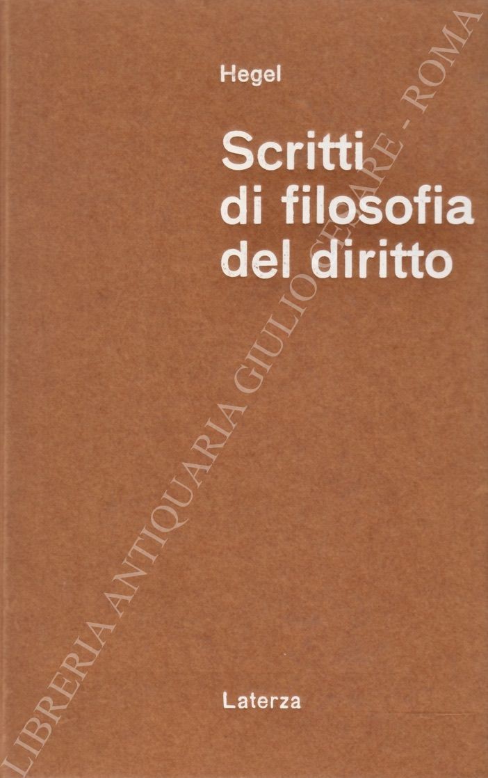 Scritti di filosofia del diritto (1802-1803)