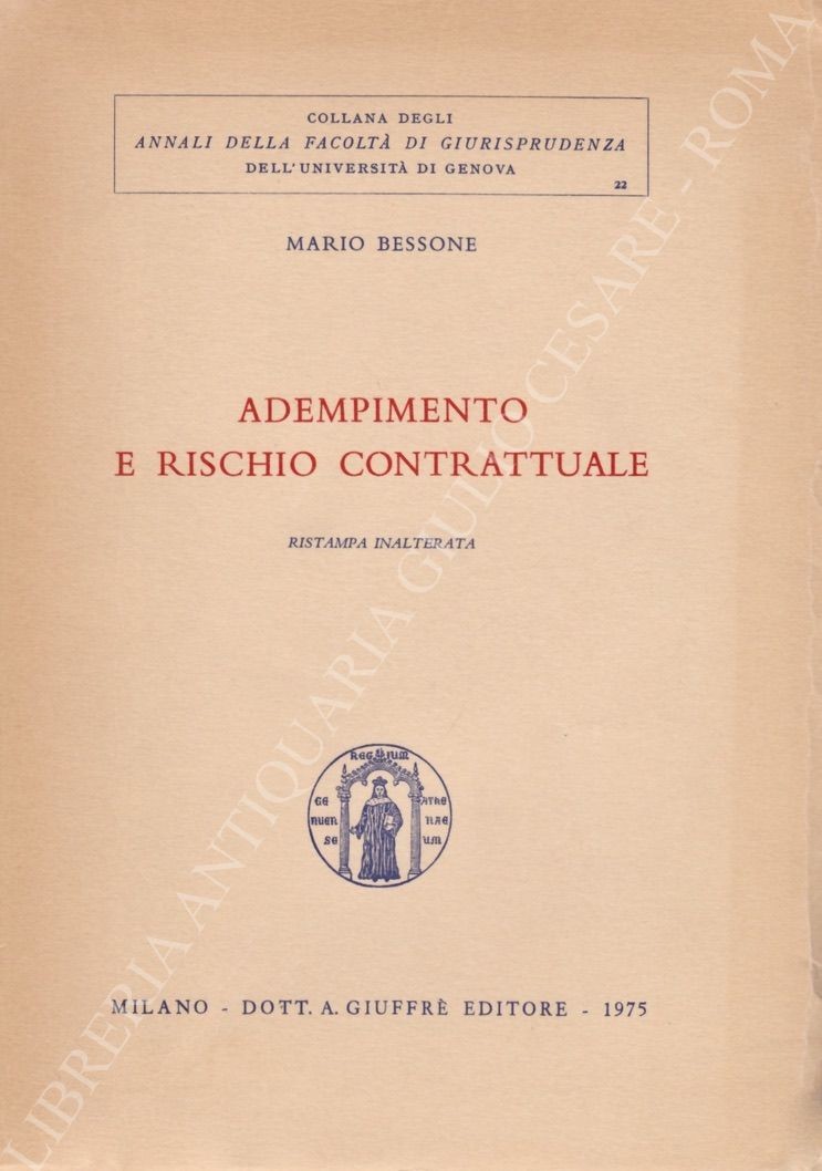 Adempimento e rischio contrattuale