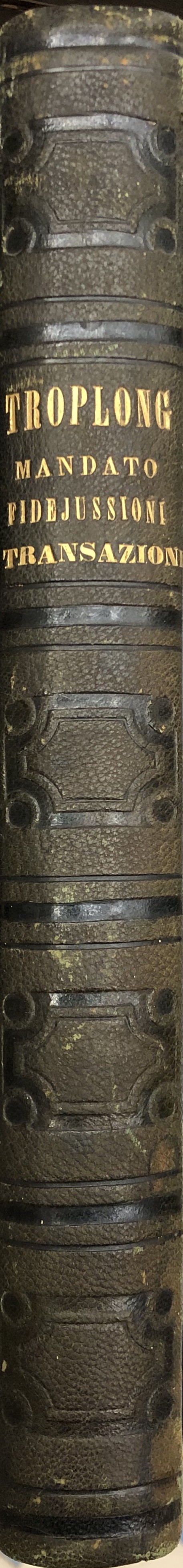 Del mandato della fidejussione e delle transazioni