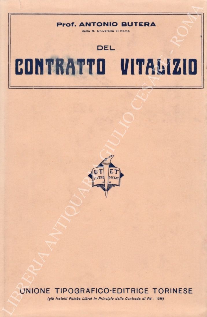 Del contratto vitalizio