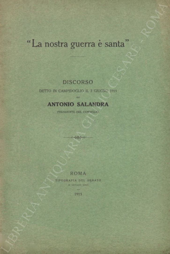 La nostra guerra è santa