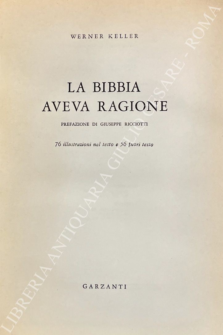 La Bibbia aveva ragione