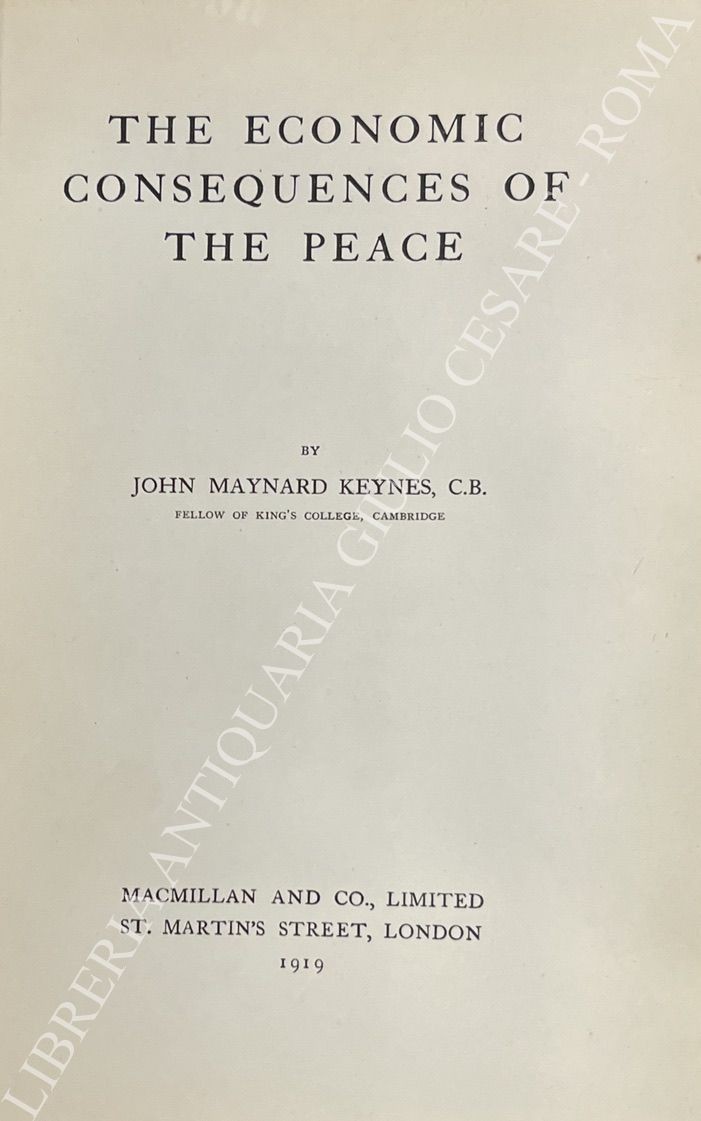 The economic consequences of the peace