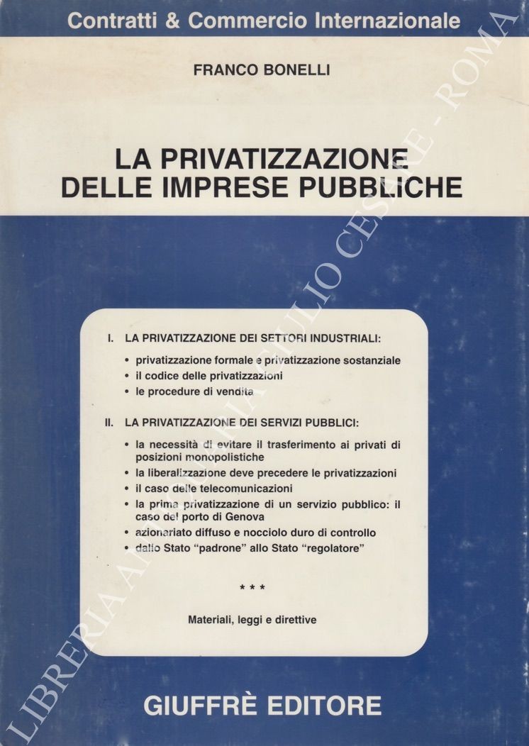 La privatizzazione delle imprese pubbliche
