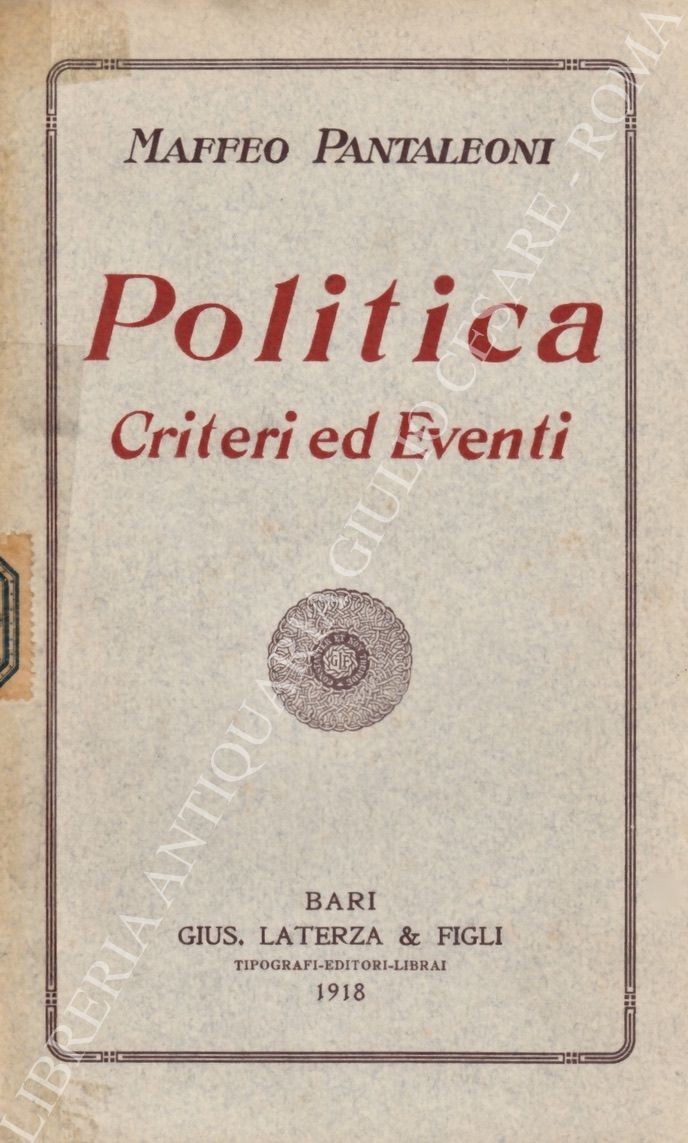 Politica. Criteri ed Eventi