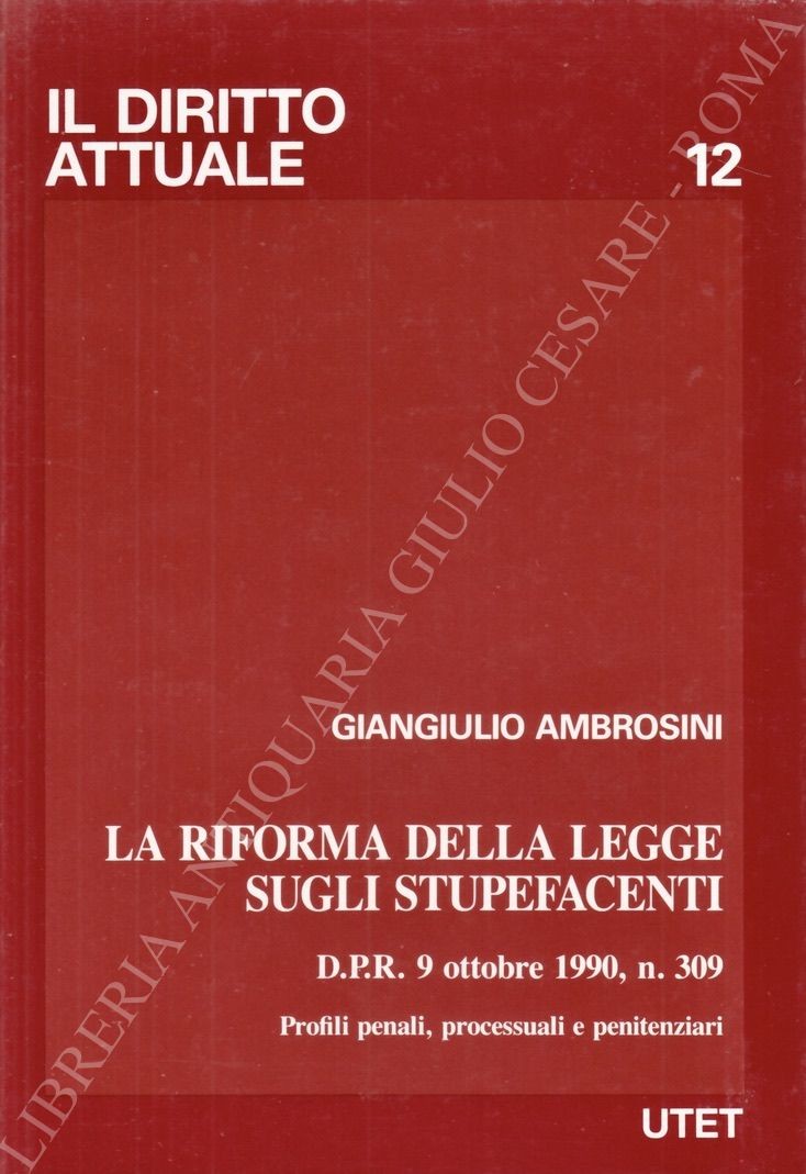 La riforma della legge sugli stupefacenti