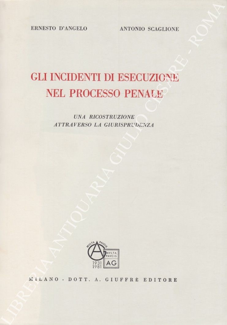 Gli incidenti di esecuzione nel processo penale