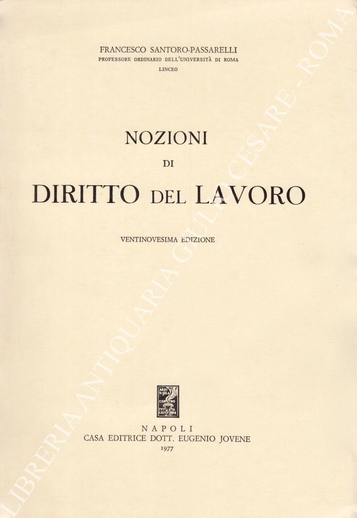 Nozioni di Diritto del lavoro