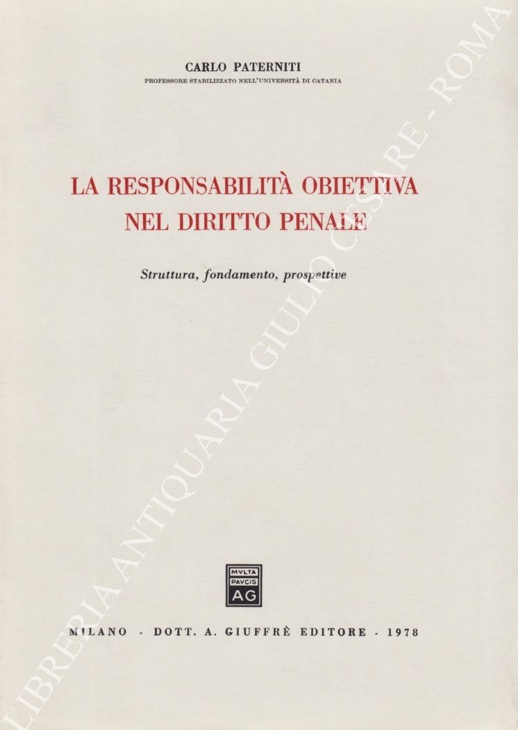 La responsabilità obiettiva nel diritto penale