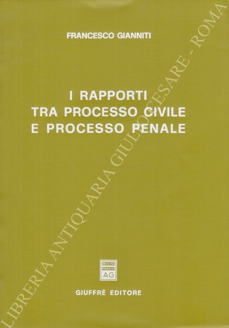 I rapporti tra processo civile e processo penale