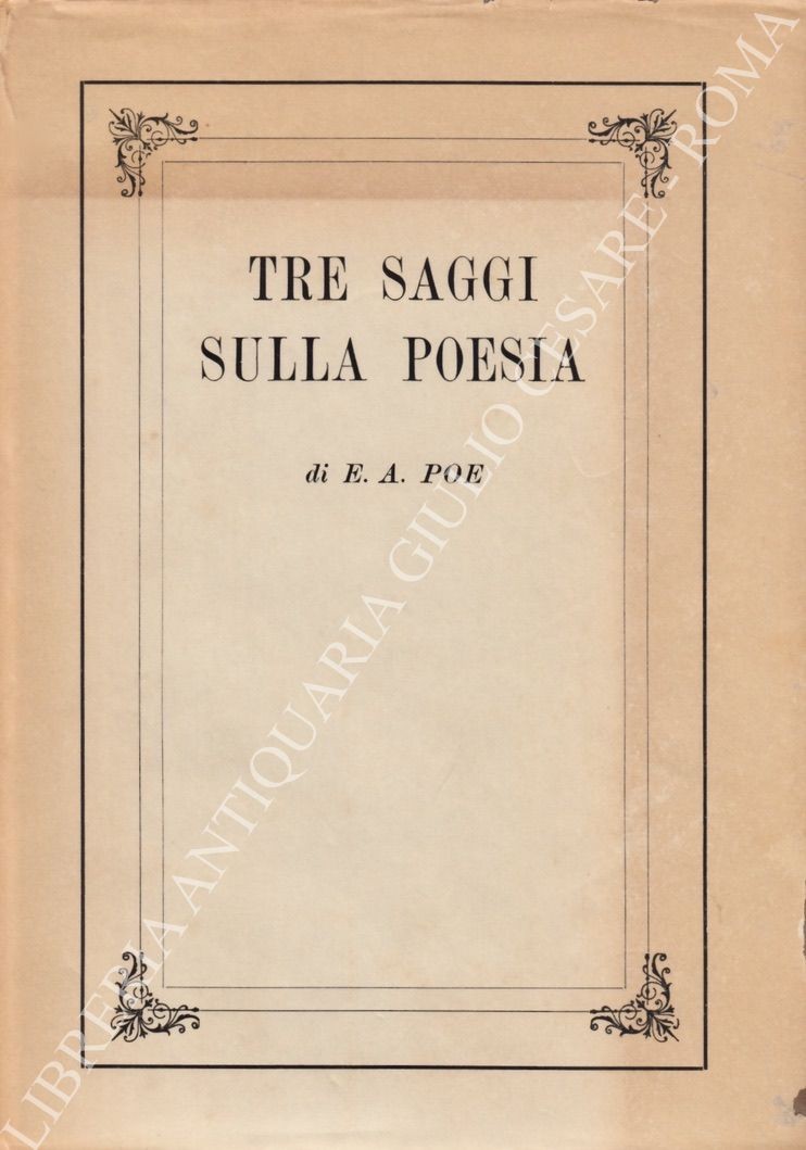 Tre saggi sulla poesia