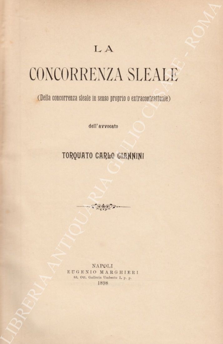 La concorrenza sleale
