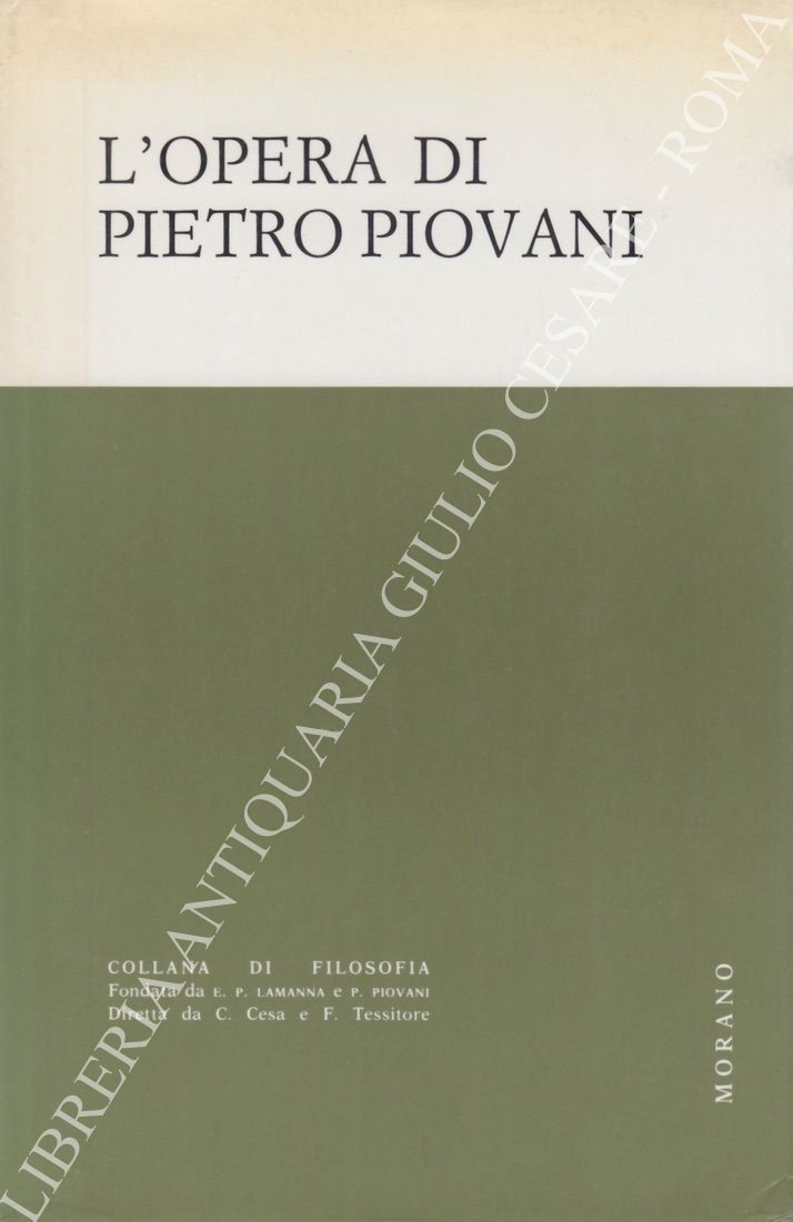L'opera di Pietro Piovani