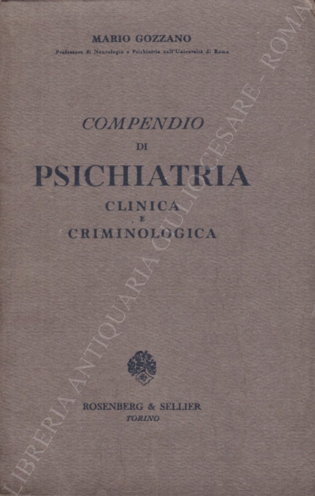 Compendio di psichiatria clinica e criminologica
