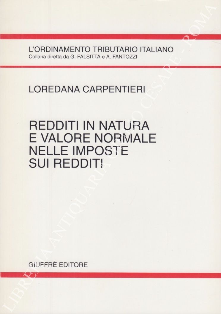 Redditi in natura e valore normale nelle imposte sui redditi