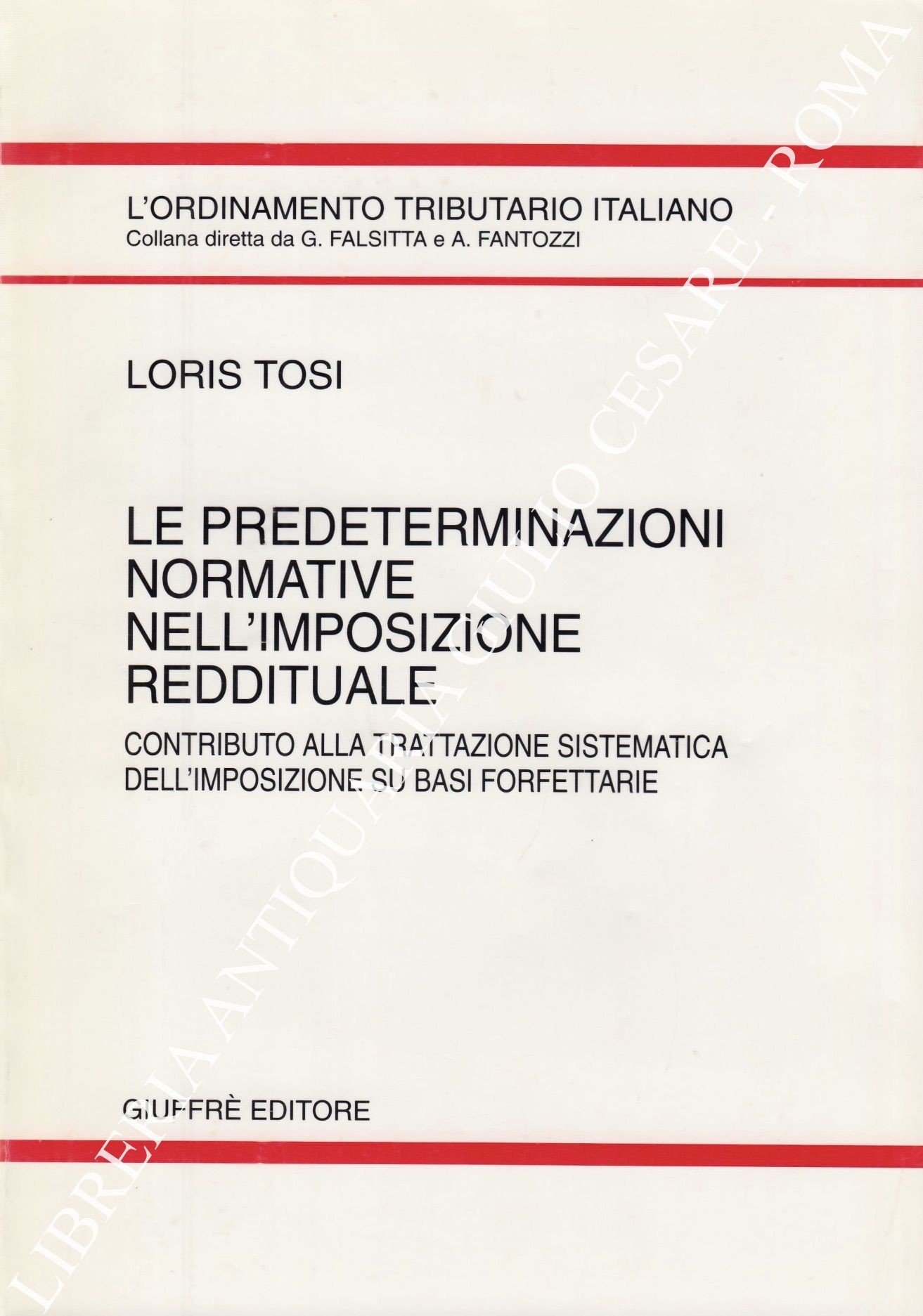 Le predeterminazioni normative nell'imposizione reddituale