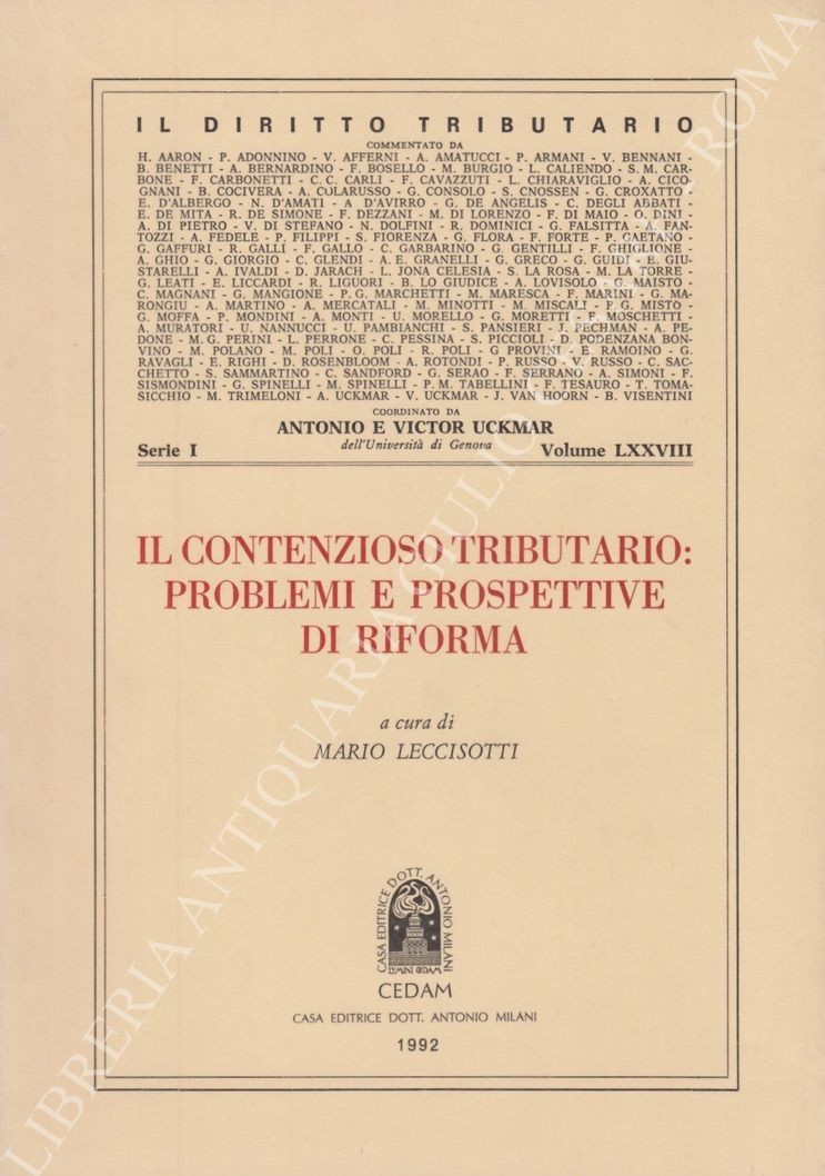 Il contenzioso tributario: problemi e prospettive di riforma