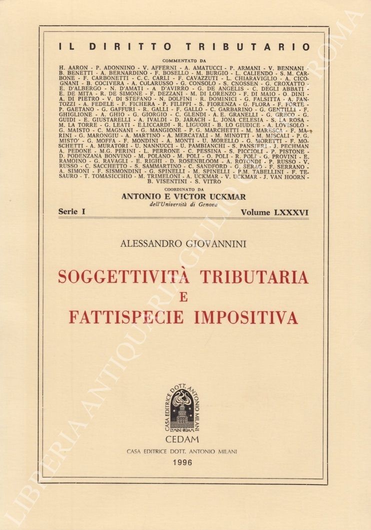 Soggettività tributaria e fattispecie impositiva