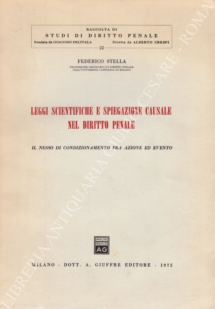 Leggi scientifiche e spiegazione causale nel diritto penale