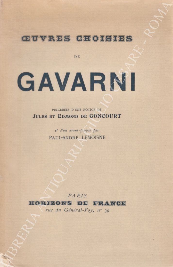 Oeuvres choisies de Gavarni