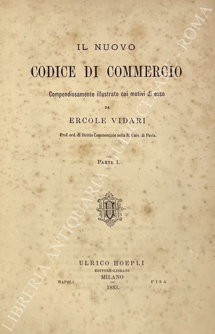 Il nuovo Codice di Commercio