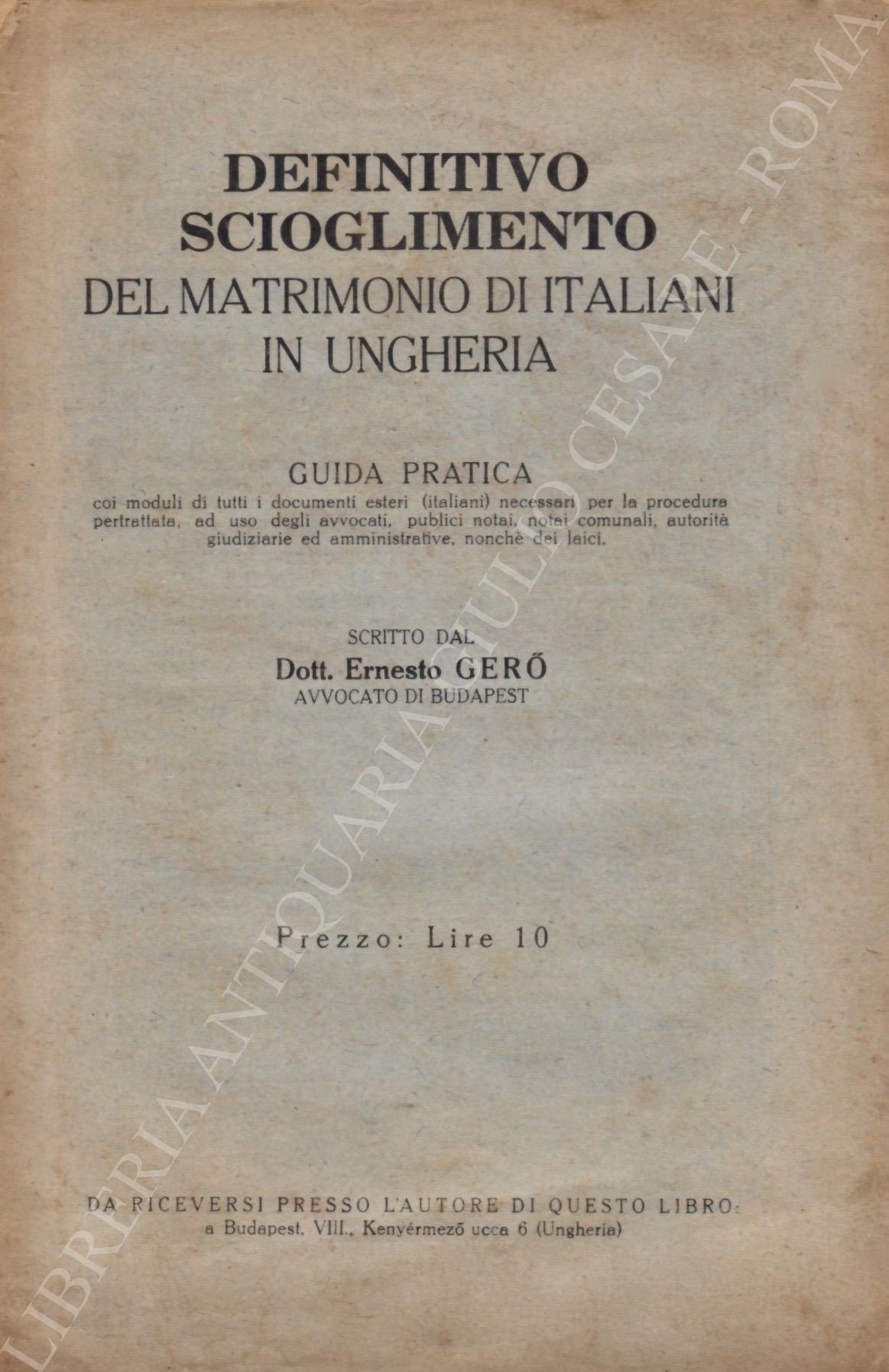 Definitivo scioglimento del matrimonio di italiani in Ungheria