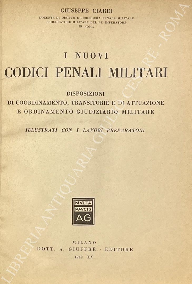 I nuovi codici penali militari