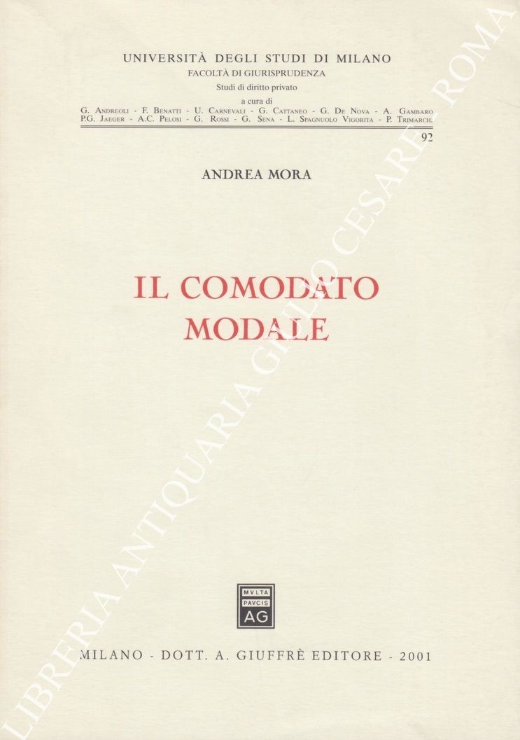 Il comodato modale