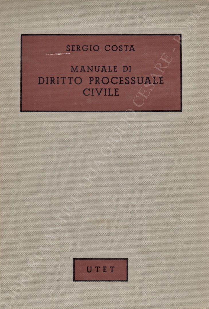 Manuale di diritto processuale civile