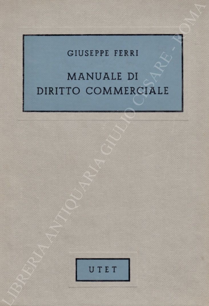 Manuale di diritto commerciale