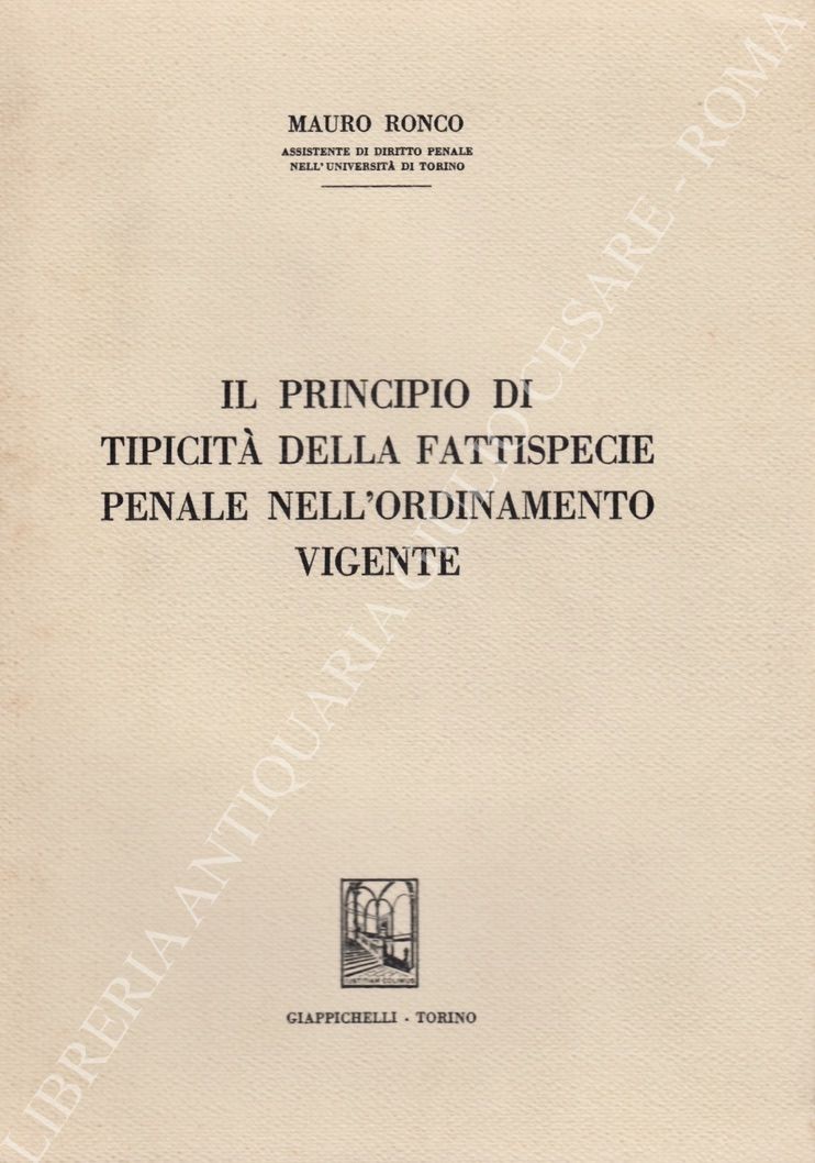 Il principio di tipicità della fattispecie penale