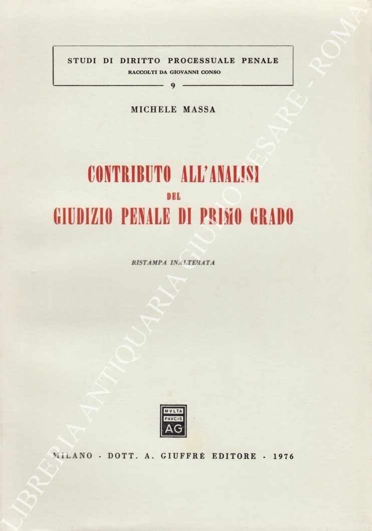 Contributo all'analisi del giudizio penale di primo grado