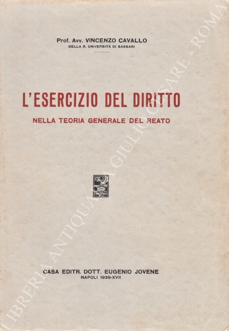 L'esercizio del diritto nella teoria generale del reato