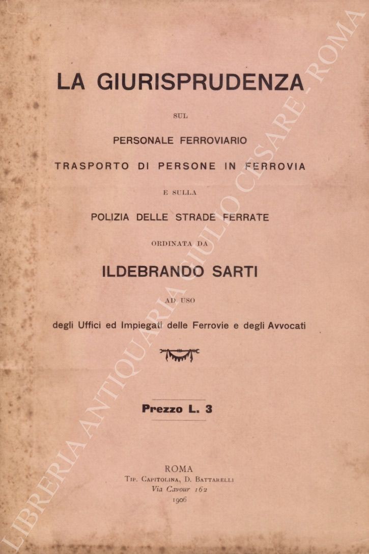 La giurisprudenza sul personale ferroviario