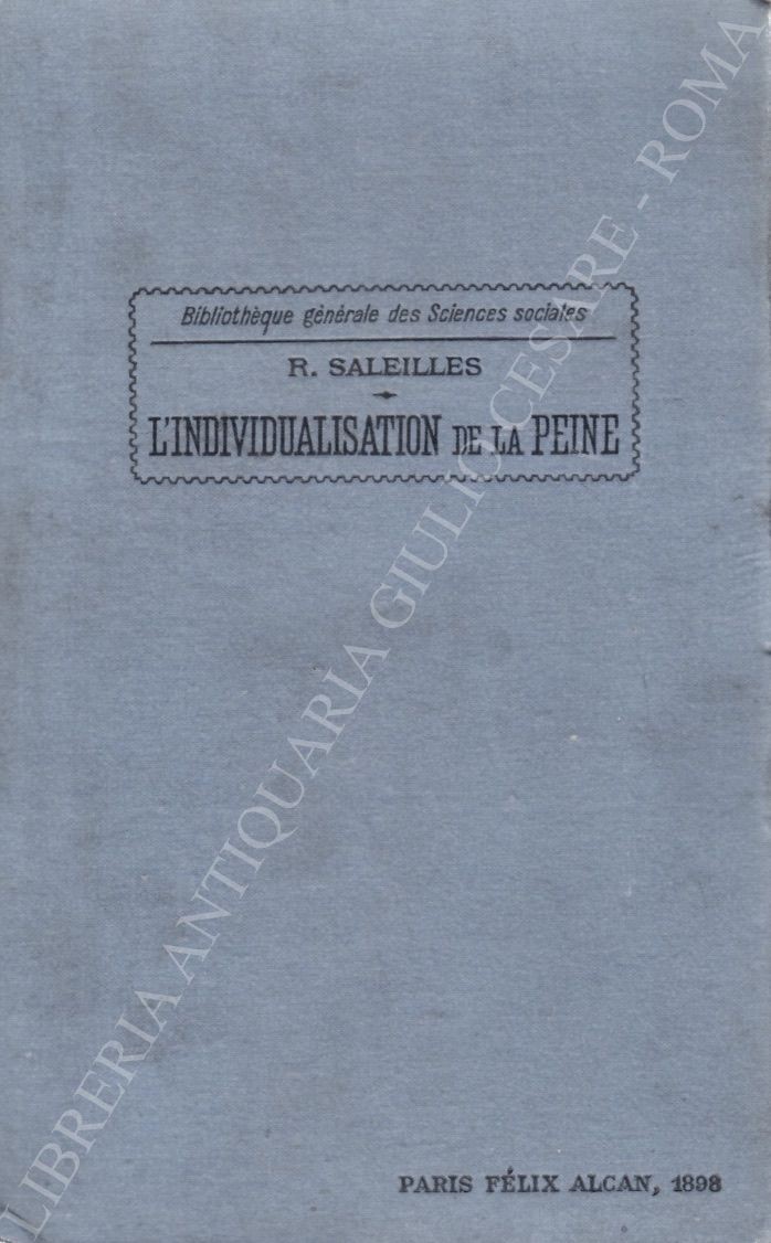 L'individualisation de la peine