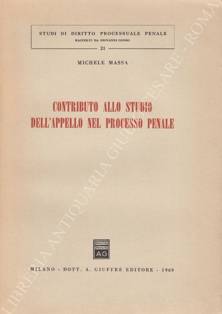 Contributo allo studio dell'appello nel processo penale
