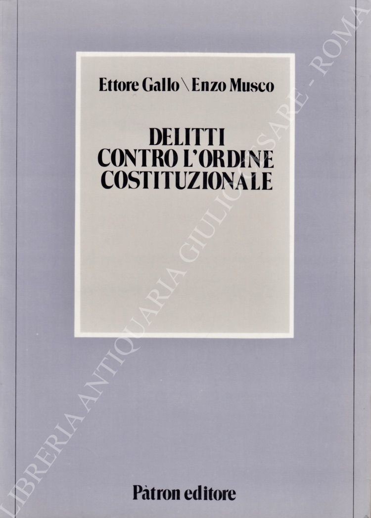 Delitti contro l'ordine costituzionale