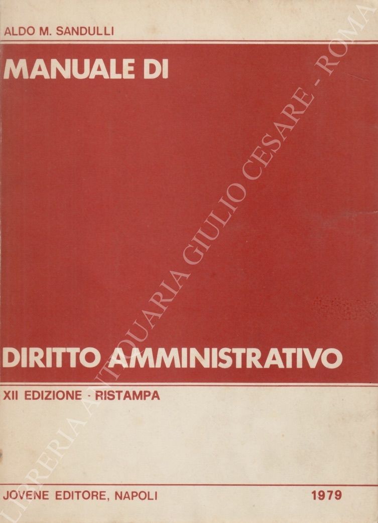Manuale di diritto amministrativo