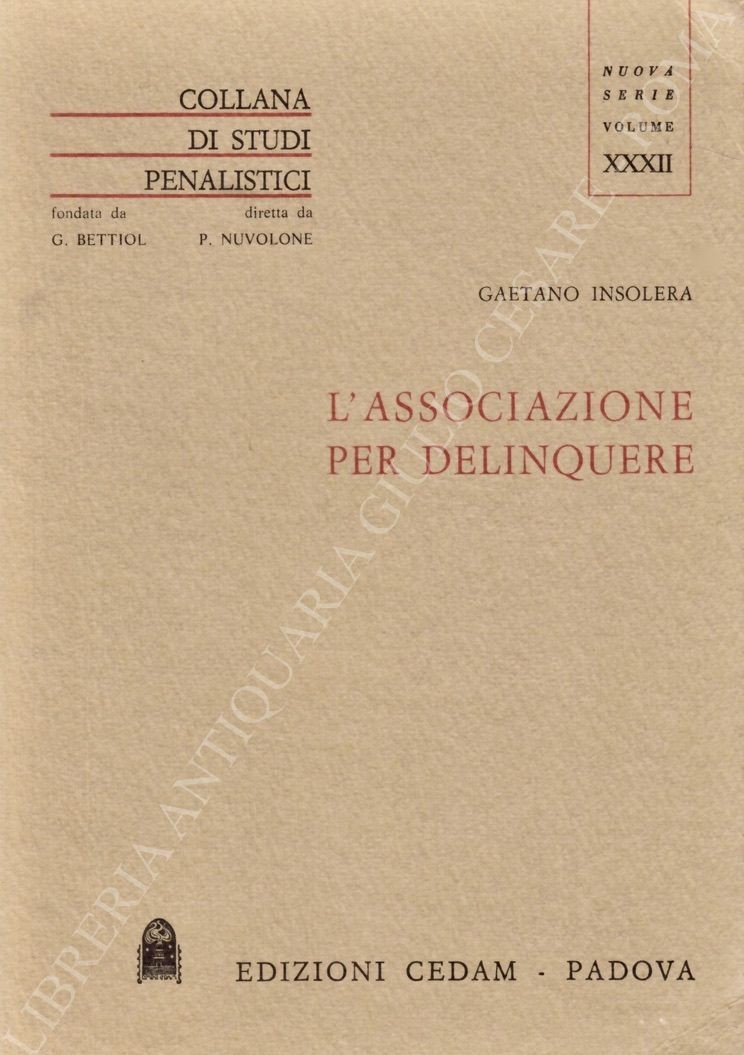 L'associazione per delinquere