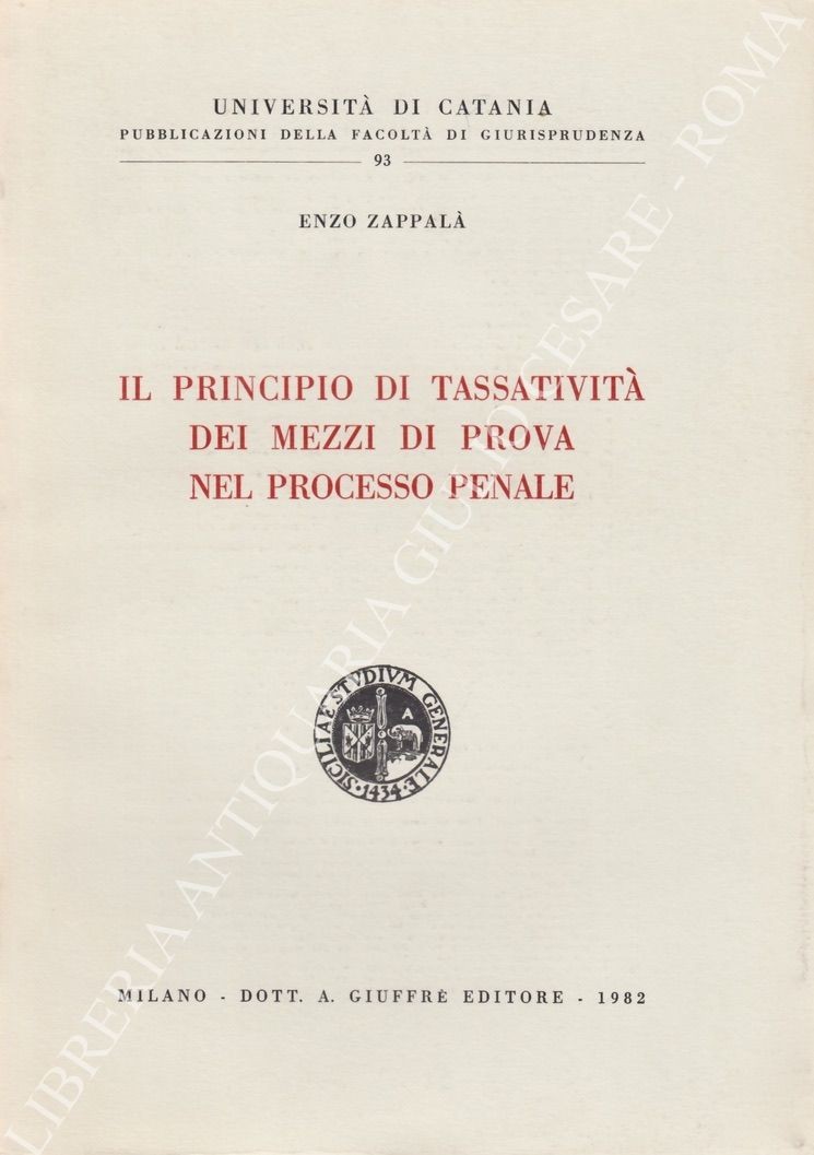 Il principio di tassatività dei mezzi di prova