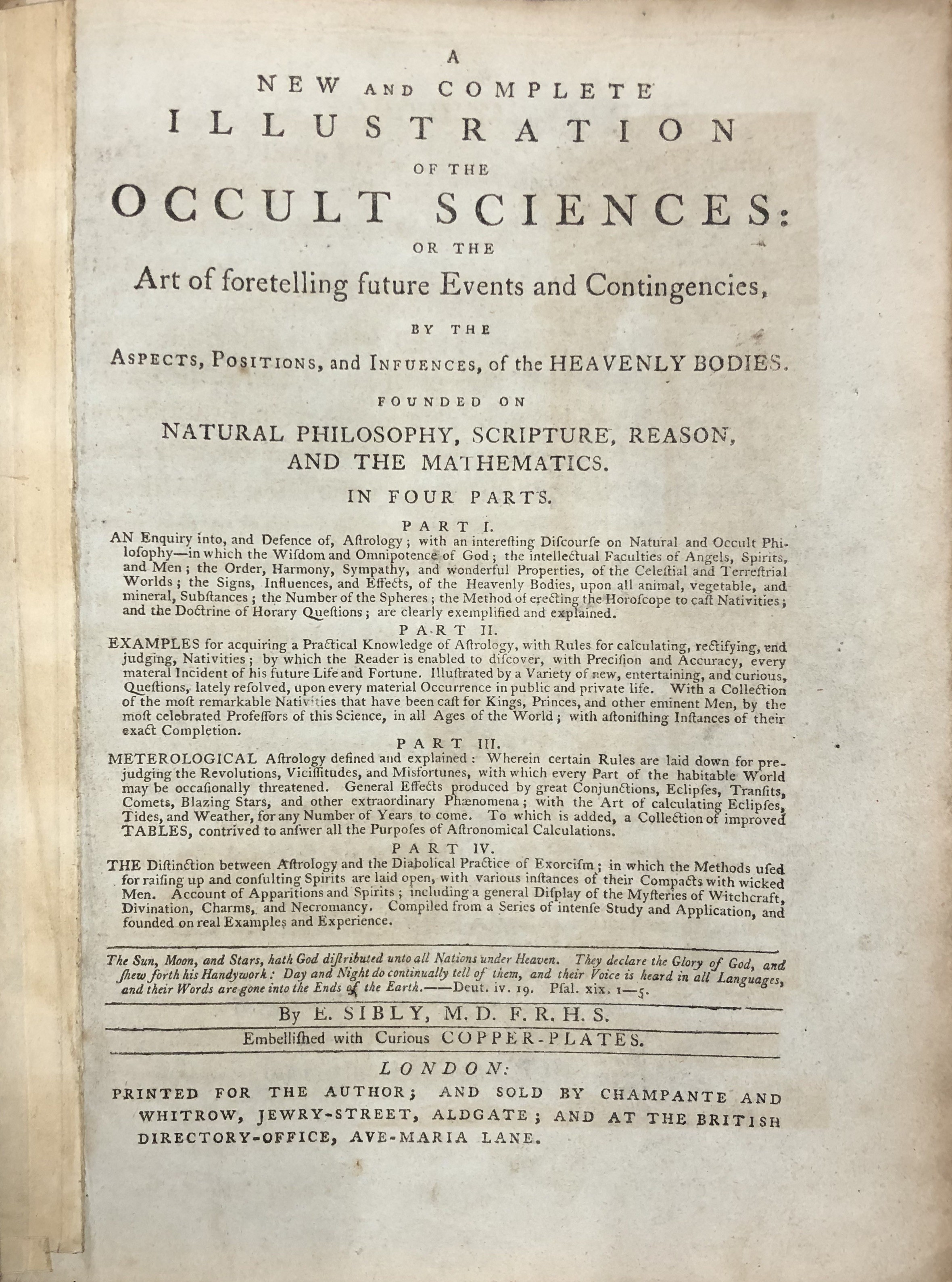 A new and complete illustration of the occult sciences